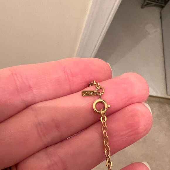 Monet 16” faux gold necklace. - Picture 4 of 5